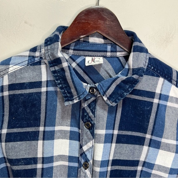 Penningtons DC Jeans Blue Flannel Size X - Picture 3 of 13